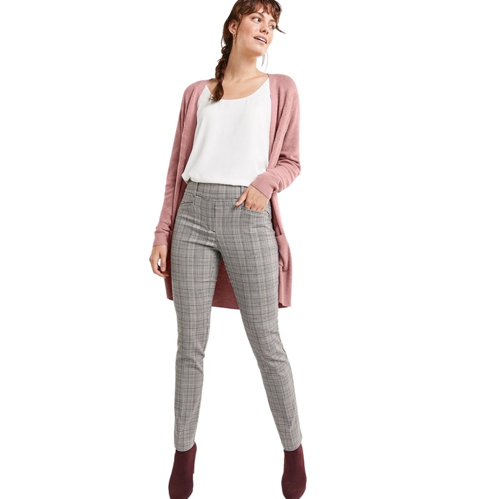 Reitmans Straight Glen Plaid Pull On Pants The Iconic